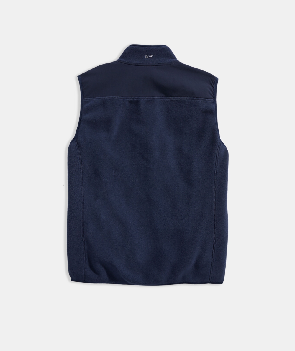 Vests Vineyard Vines Harbor Fleece Vest Azul Marino | 350142XQI