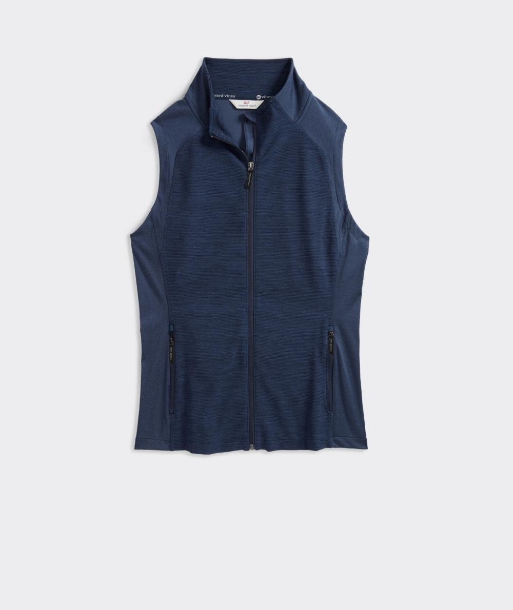 Vests Vineyard Vines Híbrido Textured Performance Vest Azules | 742958NGY