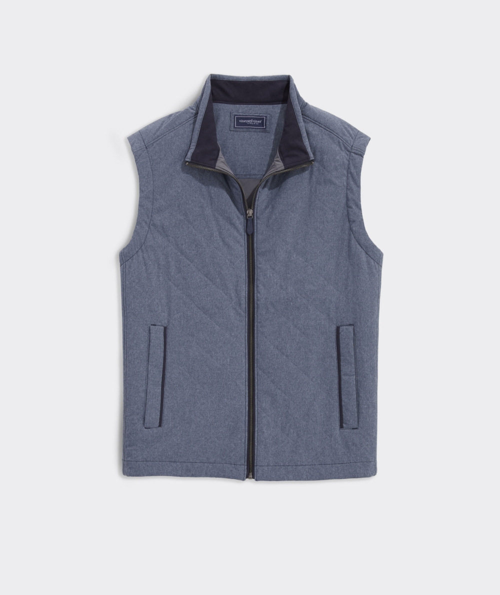 Vests Vineyard Vines Stretch Dorset Acolchado Vest Azules | 564873QHY