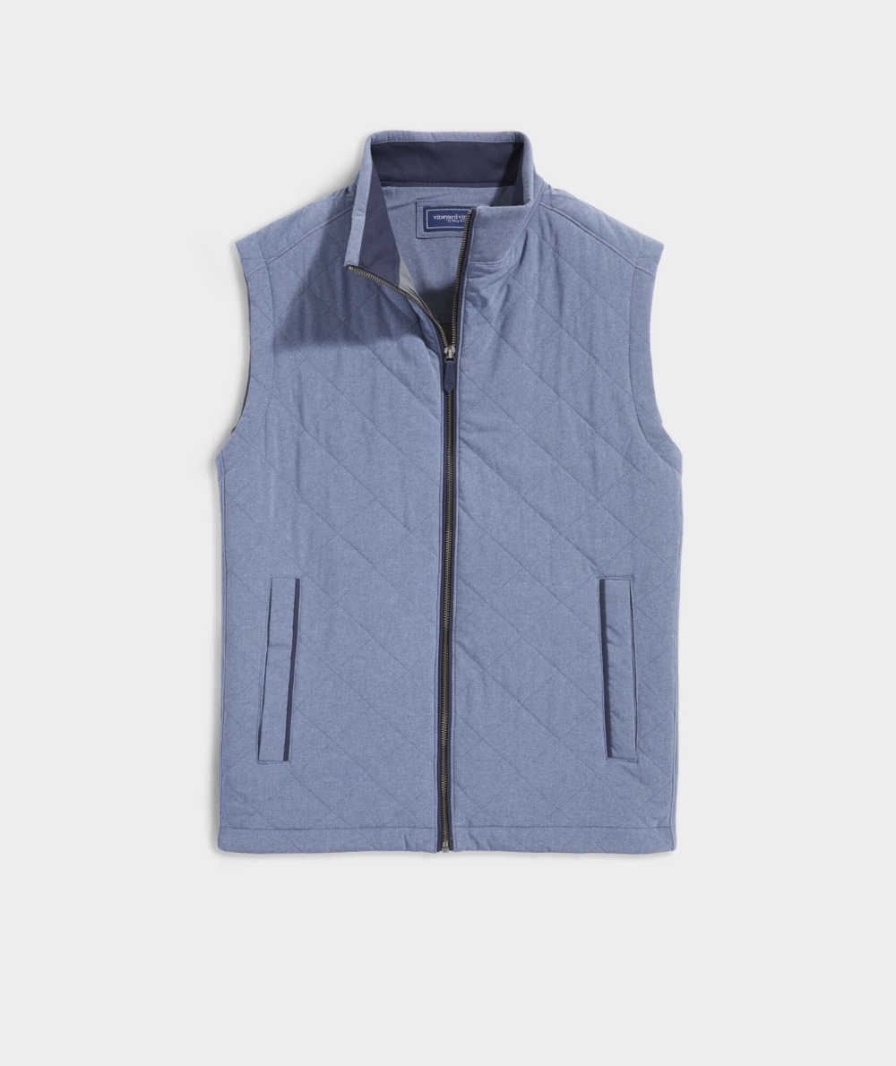 Vests Vineyard Vines Stretch Dorset Acolchado Vest Blancos | 638097CIO