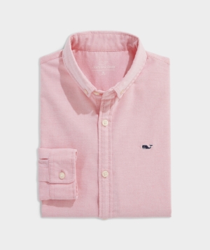 Camisas Vineyard Vines Oxford Solid Shirt YD Solid Oxford - Mai Tai | 019463OBI