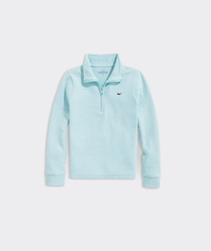 Pullovers Vineyard Vines Boys Saltwater Quarter-Zip Azules | 960821OSA