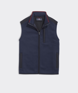 Suéteres Vineyard Vines Mountain Sueter Fleece Vest Azul Marino | 564983DVF