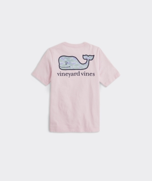 Tees Vineyard Vines Palm Leaf Whale Corta-Sleeve Tee Rosas | 958012VGC