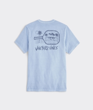 Tees Vineyard Vines Pickleball Paddle Corta-Sleeve Tee Blancos | 824750VDU