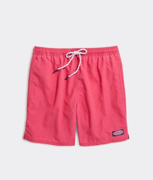 Trajes De Baño Vineyard Vines 7 Inch Island Trunks Rojos | 264389QNK